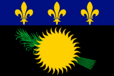 Guadeloupe : Basse-Terre, Baie-Mahault, Capesterre, Goyave, Le Lamentin, Saint-Claude, Les Saintes, Trois-Rivières, Grande-Terre, Les Abymes, La Désirade, Le Gosier, Le Moule, Pointe-à-Pitre, Saint-François, Sainte-Anne